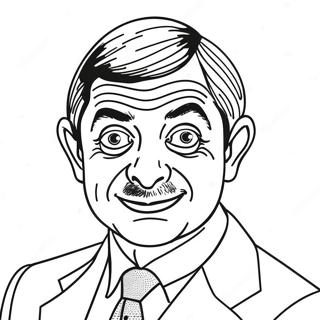 Pagina Para Colorear De Mr Bean 33371-17572