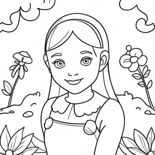 Pagina Para Colorear De Emma En Un Jardin Magico 33392-17590