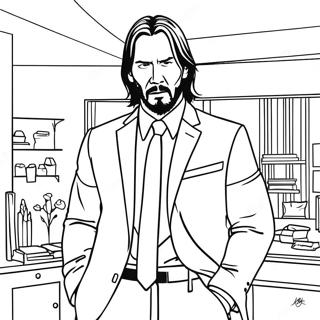 Pagina Para Colorear De John Wick 33401-17594