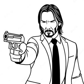 Pagina Para Colorear De John Wick En Accion 33402-17600