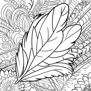 Pluma De Pavo Páginas Para Colorear