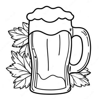 Pagina Para Colorear De Taza De Cerveza Divertida De Oktoberfest 33532-17702