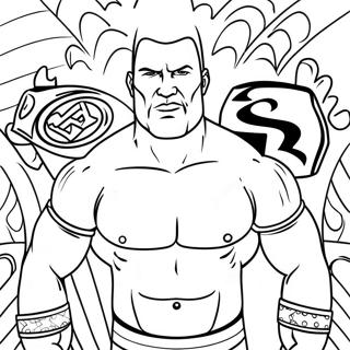 Pagina Para Colorear De La Wwe 33631-17779