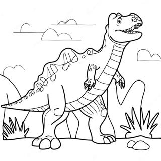 Pagina Para Colorear De Spinosaurus Rugiendo 3370-2742