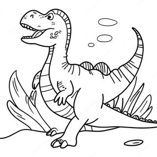 Pagina Para Colorear De Spinosaurus Rugiendo 3370-2743