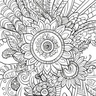 Pagina Para Colorear De Mandala Bohemio Gitano 33741-17866