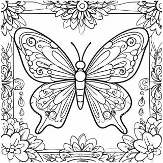 Pagina Para Colorear De La Mariposa Simetrica 33842-17939