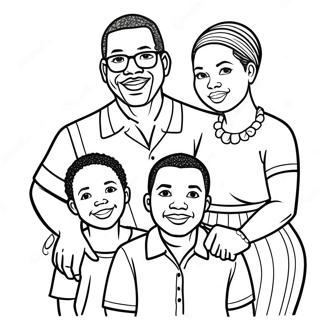 Pagina Para Colorear De Familia Afroamericana Junta 33903-17985