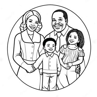 Pagina Para Colorear De Familia Afroamericana Junta 33903-17988