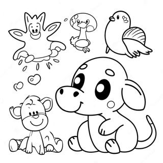 Pagina Para Colorear De Animales Adorables 33913-17996