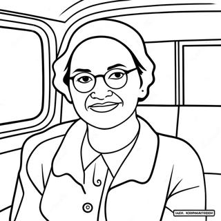 Pagina Para Colorear De La Valiente Rosa Parks 33993-18059