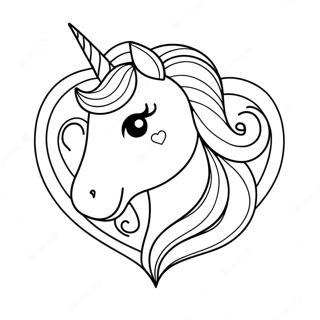 Pagina Para Colorear De Corazon De Unicornio 34032-28285