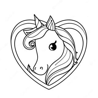 Pagina Para Colorear De Corazon De Unicornio 34032-28286