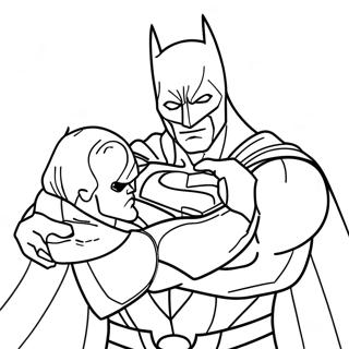 Batman Vs Superman Páginas Para Colorear