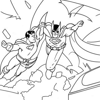 Pagina Para Colorear De Batman Vs Superman 34042-28295