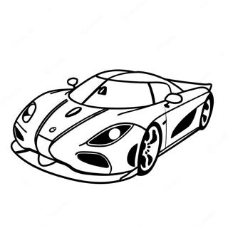 Pagina Para Colorear Koenigsegg Agera En Movimiento 34163-18193