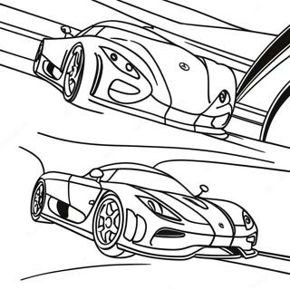 Pagina Para Colorear Koenigsegg Agera En Movimiento 34163-18194