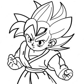 Goten Páginas Para Colorear