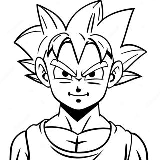 Pagina Para Colorear De Goten En Forma De Super Saiyan 34283-28490