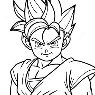 Pagina Para Colorear De Goten En Forma De Super Saiyan 34283-28491