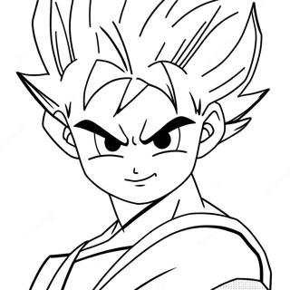 Pagina Para Colorear De Goten En Forma De Super Saiyan 34283-28492