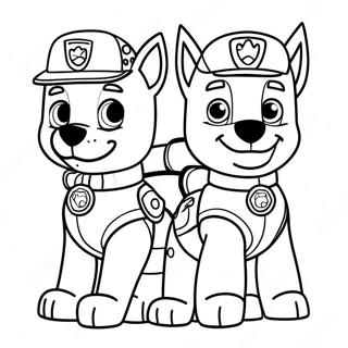 Halloween Patrulla Canina Páginas Para Colorear