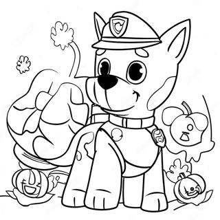 Pagina Para Colorear De Paw Patrol De Halloween 3429-2788