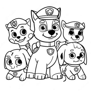 Pagina Para Colorear De Personajes De Paw Patrol De Halloween Espeluznantes 3430-2789