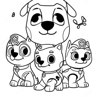 Pagina Para Colorear De Personajes De Paw Patrol De Halloween Espeluznantes 3430-2790