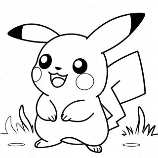 Pagina Para Colorear De Pikachu Adorable 34333 28608