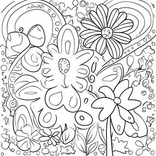 Pagina Para Colorear De Flores De Cumpleanos Coloridas 34363-28630