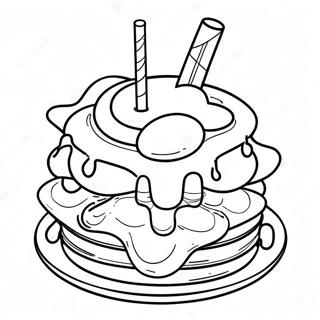 Pagina Para Colorear De Un Waffle 34372-28559