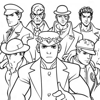 Pagina Para Colorear De Los Personajes De Jojos Bizarre Adventure 34403-28661