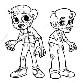 Pagina Para Colorear De Addison De Disney Zombies 34662-28868