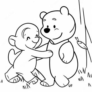 Pagina Para Colorear De Christopher Robin Jugueton Con Pooh 34783-28965