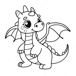 Pagina Para Colorear Dragon Kawaii 34853-29011