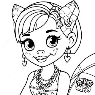 Pagina Para Colorear De Frankie Monster High 34893-29044