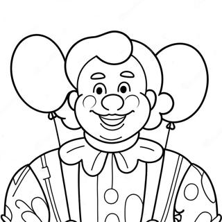 Pagina Para Colorear De Ronald Mcdonald Feliz Con Globos 34924-29071