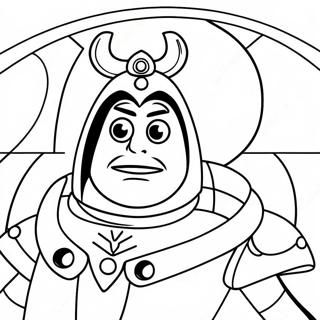 Pagina Para Colorear De Zurg Malvado En El Espacio 35054-29180