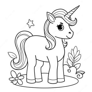 Pagina Para Colorear De Unicornio De Pascua Brillante 35084-29202