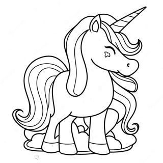 Pagina Para Colorear De Unicornio De Pascua Brillante 35084-29203