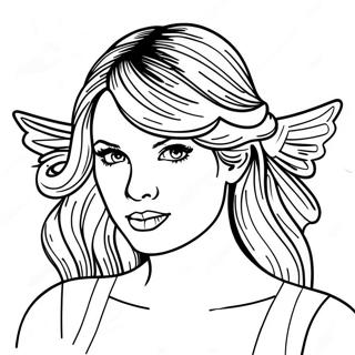 Taylor Swift Evermore Páginas Para Colorear