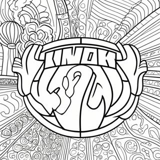 Pagina Para Colorear Del Logo De Los New York Knicks 35364-29426