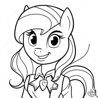 Pagina Para Colorear De Sunset Shimmer Chica De Equestria Aventurera 35464-29505