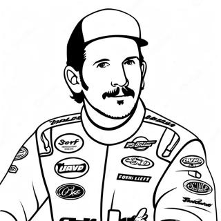 Dale Earnhardt Páginas Para Colorear