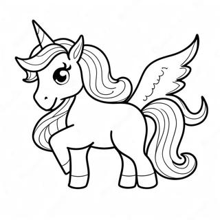 Pagina Para Colorear De Un Unicornio Atrevido 35524-29554