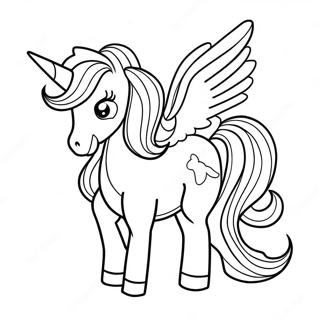 Pagina Para Colorear De Un Unicornio Atrevido 35524-29556