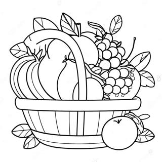 Pagina Para Colorear De Canasta De Frutas 35603-29615