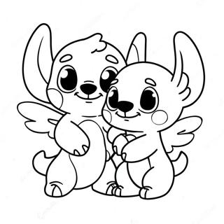 Pagina Para Colorear De La Amistad Entre Stitch Y Angel 3560-2895