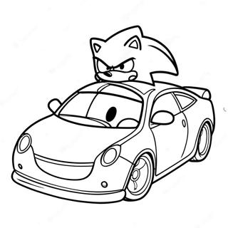 Pagina Para Colorear Del Coche De Sonic 35653-29655